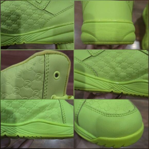 Zumba Energy Boss High Top Sneakers Yellow Green Unisex Size 9 (F021) - Picture 12 of 13